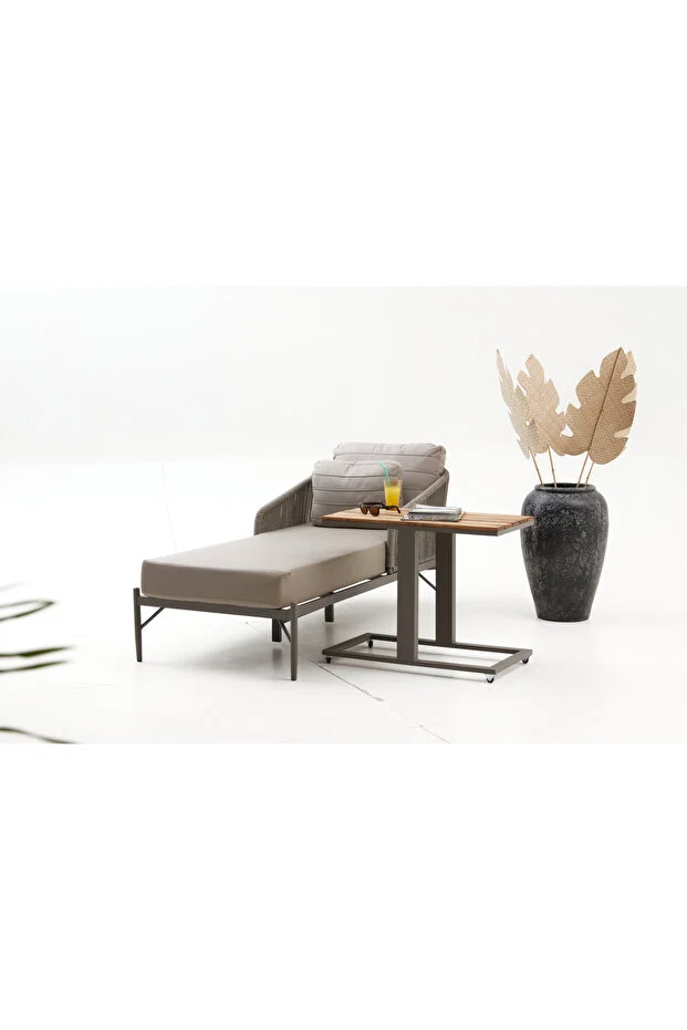 Mono Tekli Şezlong - Cappucino